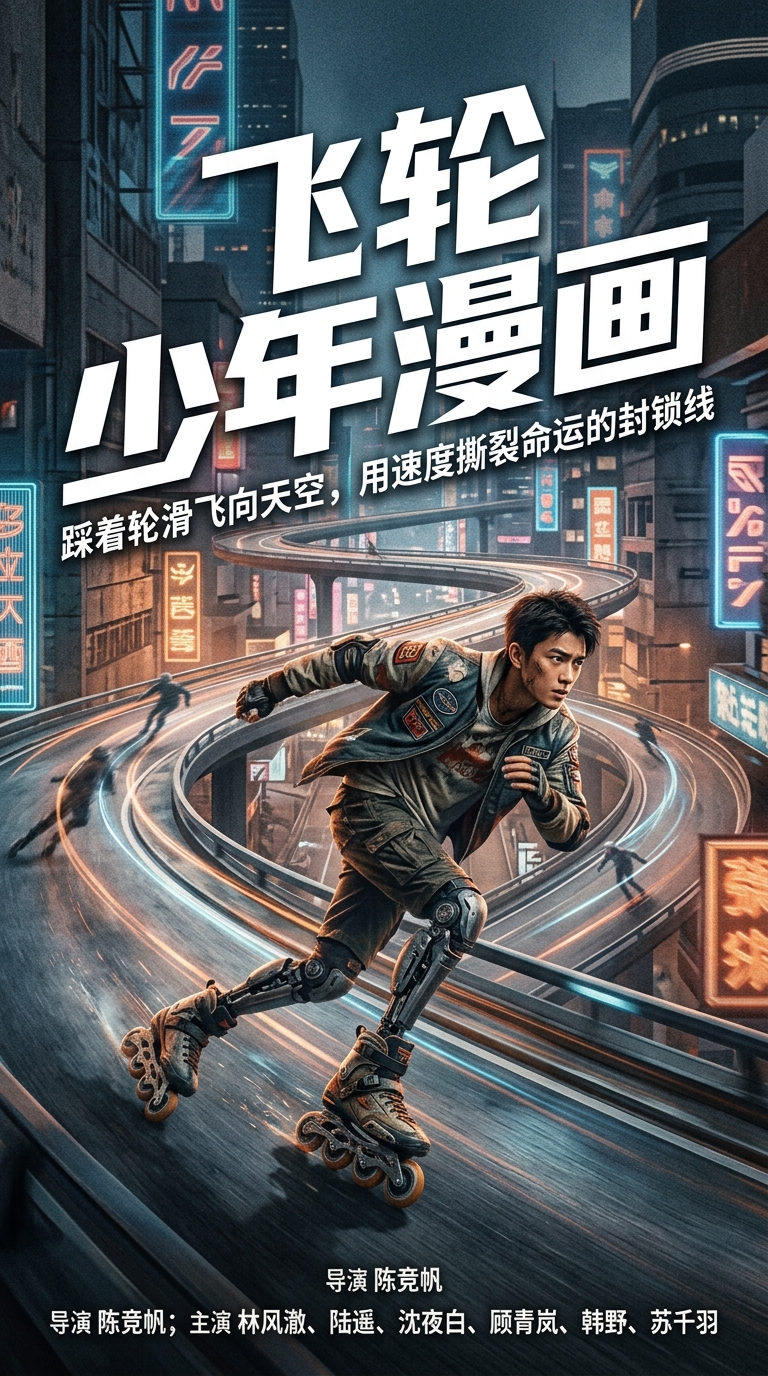 《飞轮少年漫画》主视觉海报